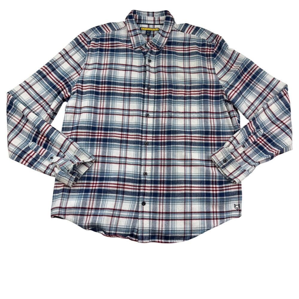 Prince & Fox Soft Plaid Classic Button Down Shirt Men's Size XL